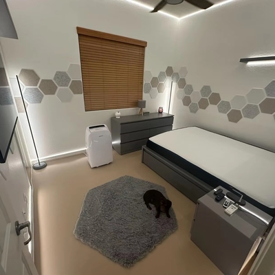 Qualità Hexagon MDF Acoustic Wall Panels Soundproof Modern Design fabbrica